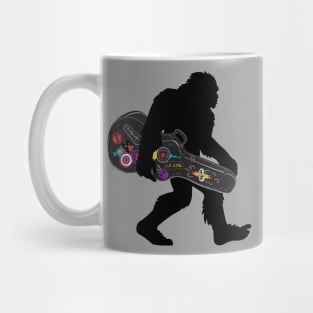 bigfoot playing guitar Mug